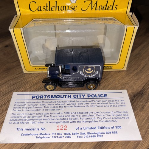 Lledo portsmouth city police - portsmouth,