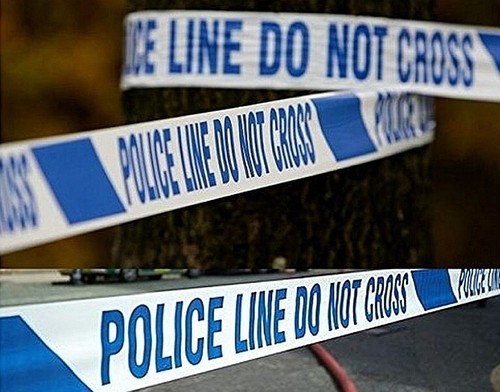 Metre length police line - of,
