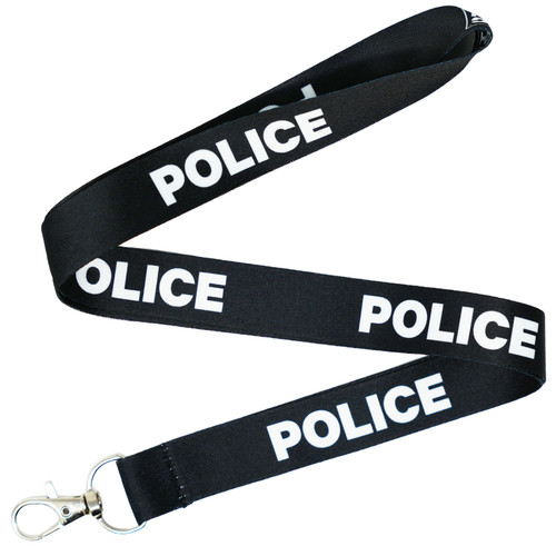 Police black cosplay - black, lanyard