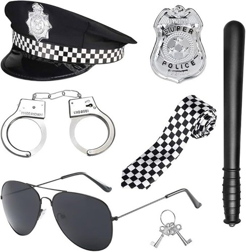 Adult police costume six - police,