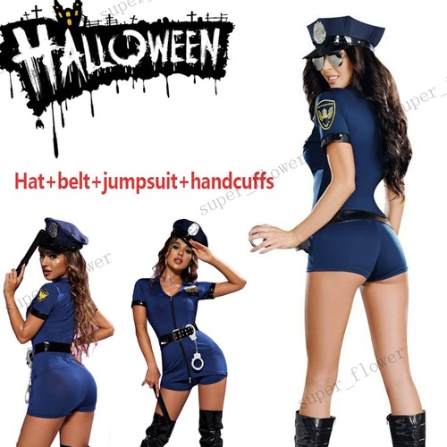 Ladies police cosplay costume - ladies,