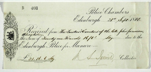 Edinburgh police receipt - edinburgh,