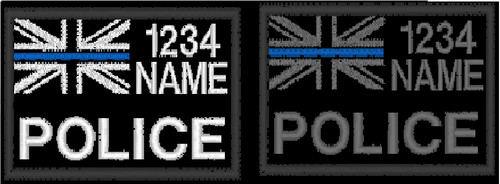 Police name tag morale - police,