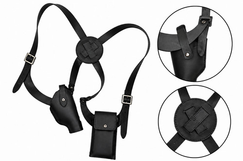 Double shoulder holster with - holster,