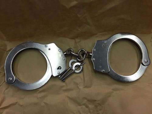 Silver solid steel police - silver,