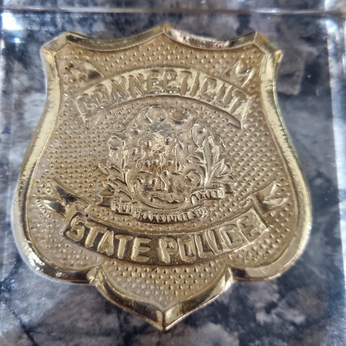 Police shield paperweight - police,