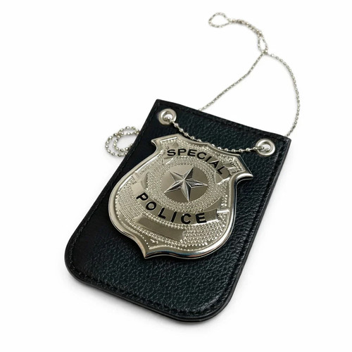 Police badge chain holder - police, cop